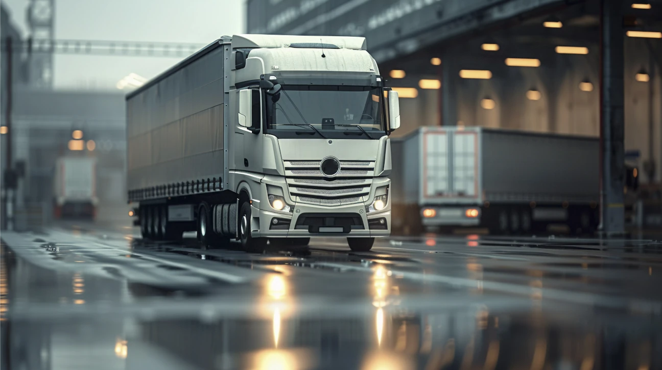 Firma transportowa Zabierzów Bocheński - biały tir